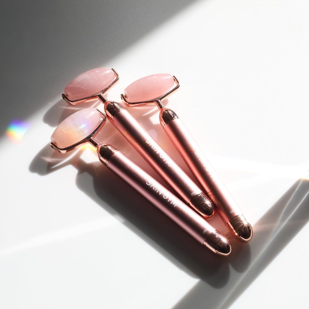 Skin Gym Rose Quartz Vibrating Lift & Contour Beauty Roller