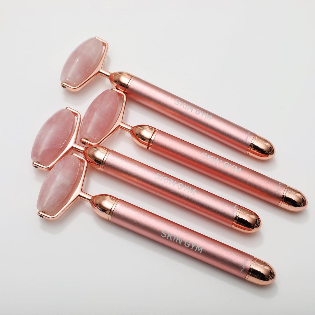 Skin Gym Rose Quartz Vibrating Lift & Contour Beauty Roller